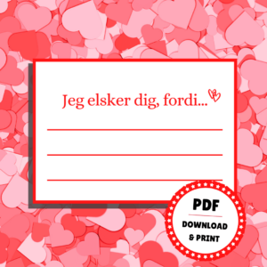 Lou Noire - Jeg elsker dig, fordi... - Valentinsdag